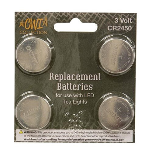 4/pk Replacement Batteries 3 Volt