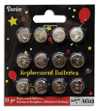 12/Pkg AG13 Batteries