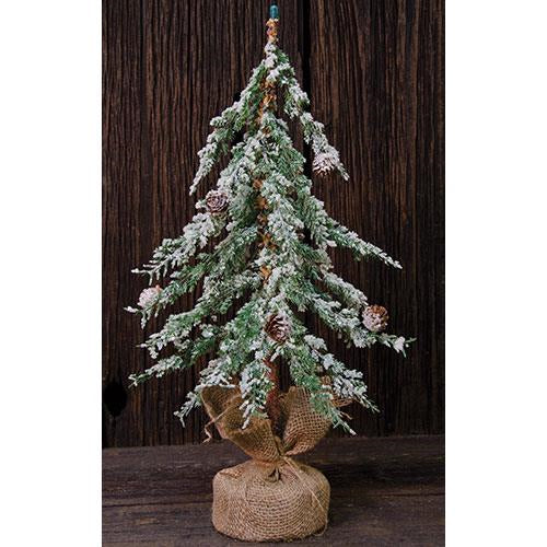 Icy Wispy Christmas Tree 18"