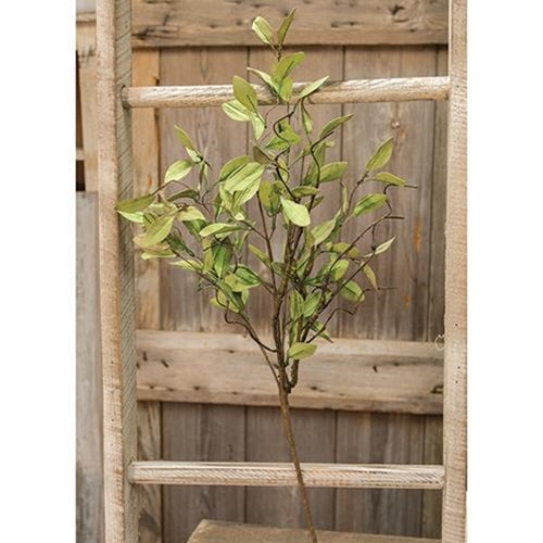 Sage Leaves & Twigs Spray 25"