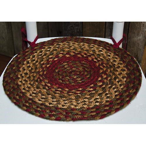 Cinnamon Braided Chair Pad