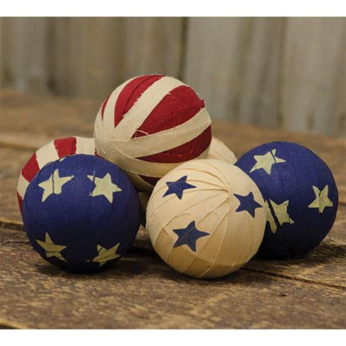 6/Set Americana Rag Balls