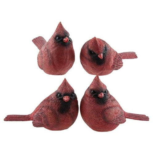 Small Resin Red Cardinal 4 Asstd.