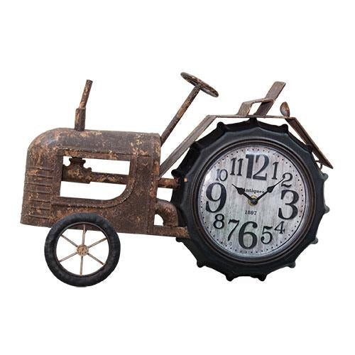 Rustic Tractor Clock