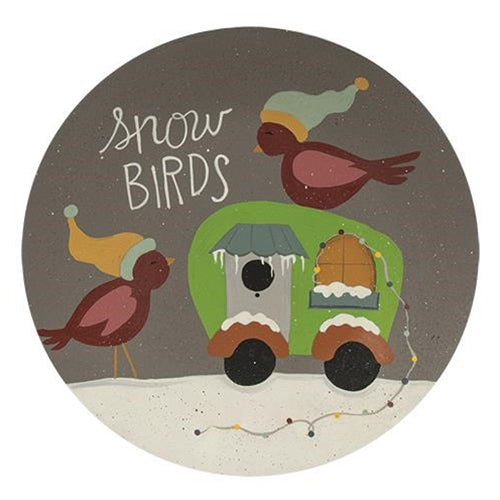 Snow Birds Camper Plate