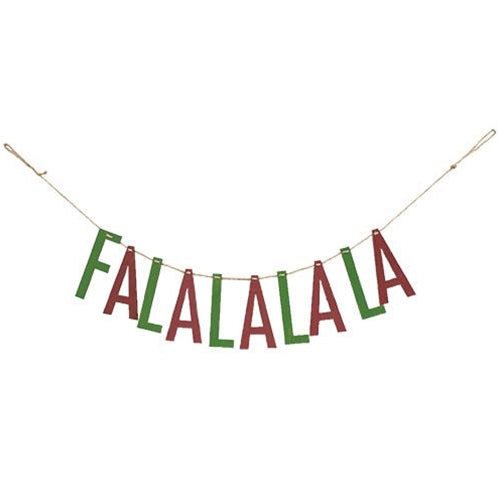 "Fa La La" Wooden Garland