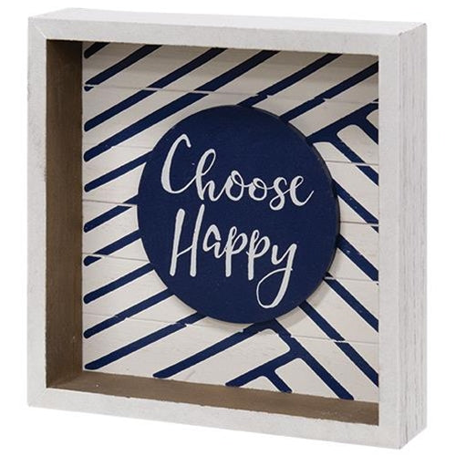 Choose Happy Box Sign