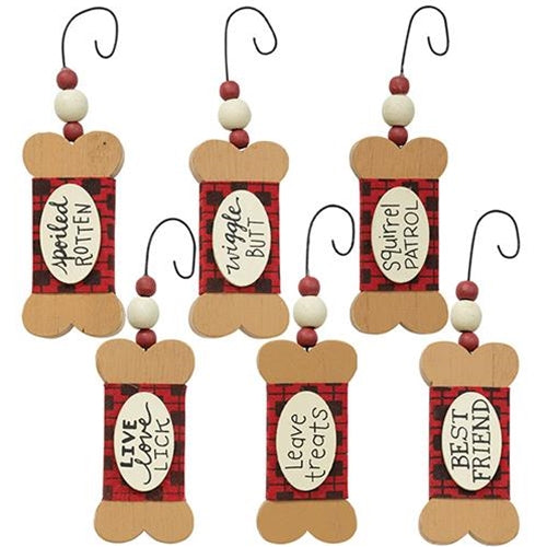 Dog Treat Ornament 6 Asstd.