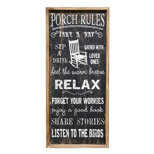 Porch Rules Sign