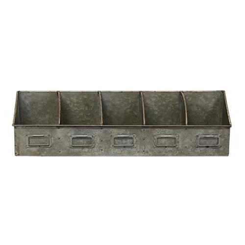 Galvanized Divided Organizer