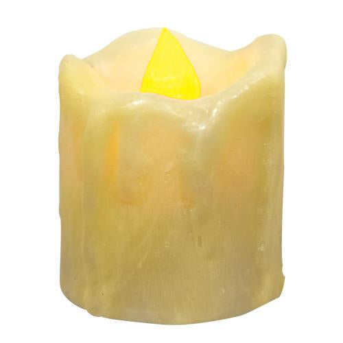 Ivory Mini Dripped Timer Votive