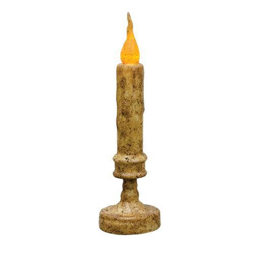 Burnt Ivory Candlestick - 8"