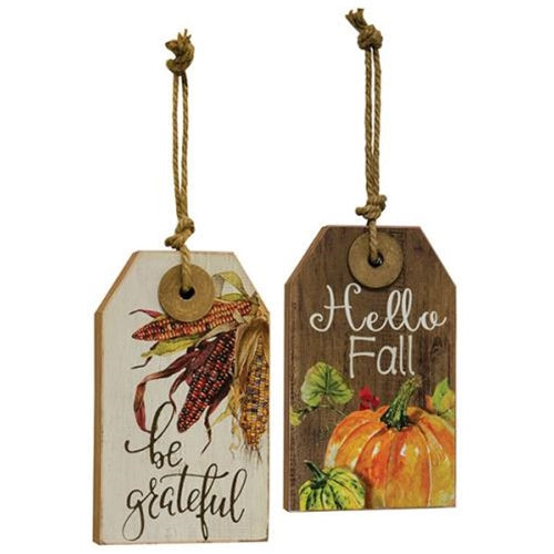 Be Grateful Wood Tag 2 Asst.