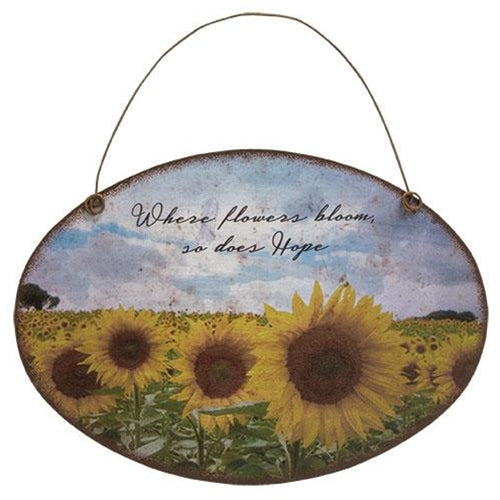 Sunflower Metal Wall Hanger