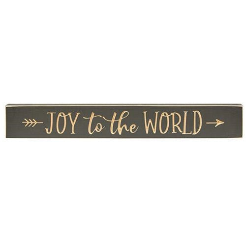 Joy to the World Engraved Sign 24"