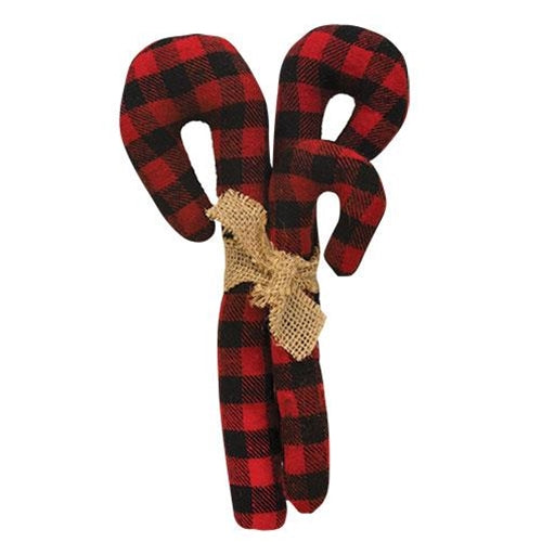 3/Set Buffalo Check Candy Cane Bundle