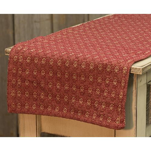 Packsville Rose Long Runner Cranberry & Tan