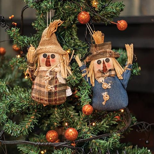 Scarecrow Ornaments 2 asst.