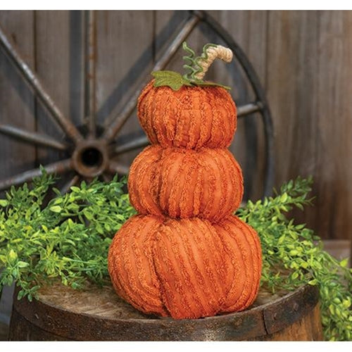 Orange Chenille Pumpkin Stack