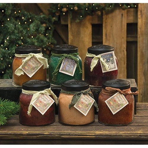 6/Set Holiday Papa Jar Candle Assortment